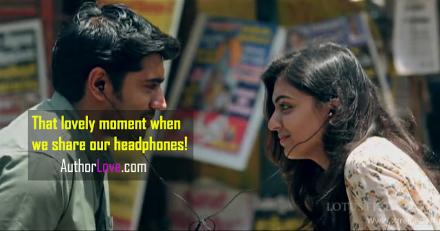That lovely moment when we share our headphones! | Romantic Moments
