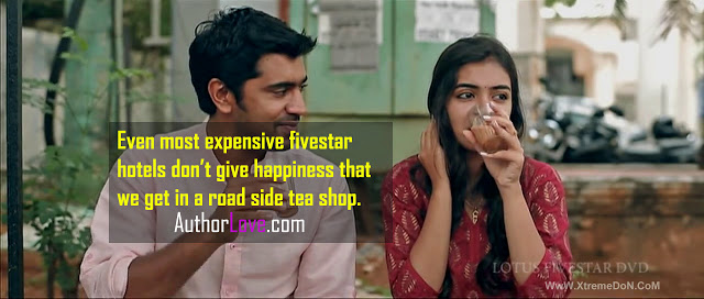 Even most expensive fivestar hotels don’t give happiness that we get in a road side tea shop.  | Love Quotes