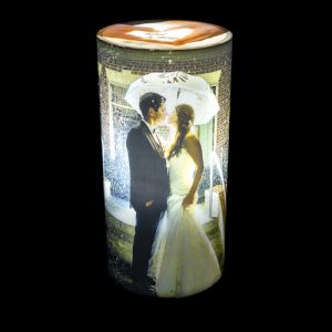 Personalize Cylindrical photo Lamp
