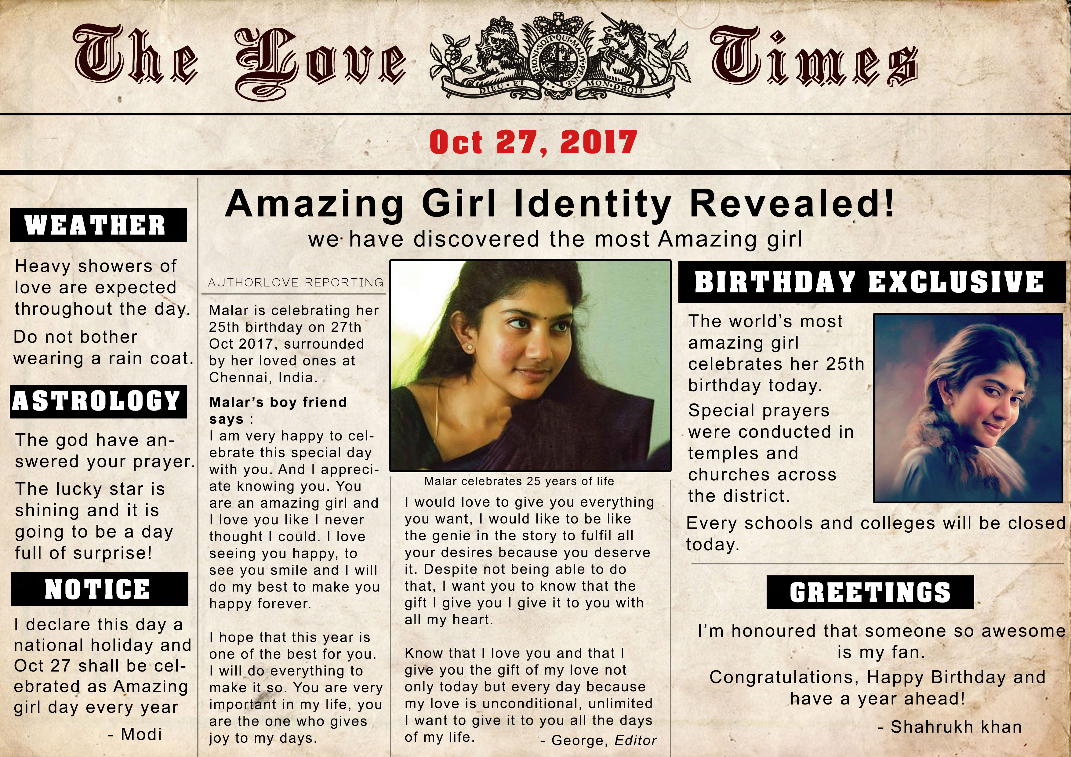 The Love News Make Your Loved One Famous Author Love