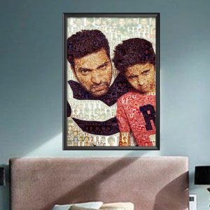 High Quality Photo Collage Personalized Gift For Father & Son