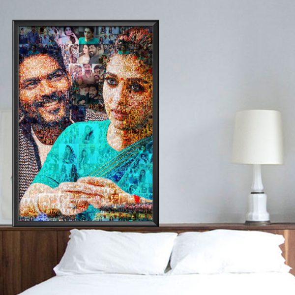 High Quality Love Photo Collage Personalized Gift For Fiance
